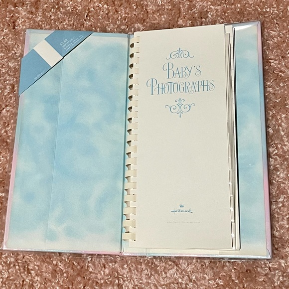 Vintage New 1969 Hallmark Baby Rattle photo book memory album. Boy Girl Unisex - Picture 4 of 5